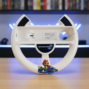 Mario Kart Nintendo Wii Steering Wheel Controller White Racing‎ NO CONTROLLER
